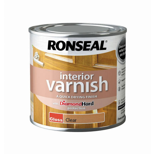 QD RON INT VARNISH GLS CLR 250ML