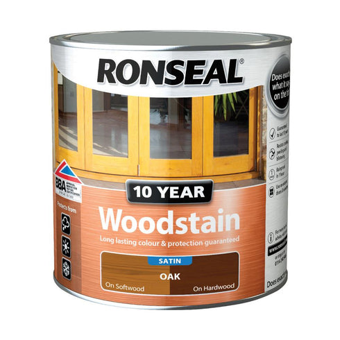 10 YEAR WOODSTAIN 750ML OAK