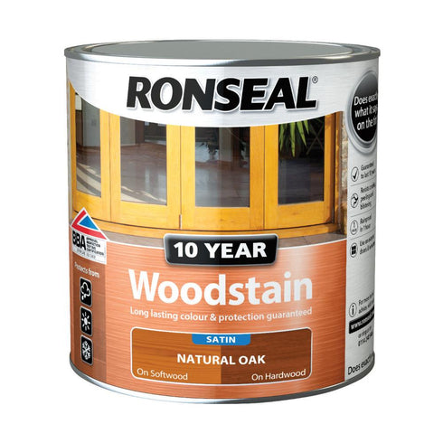 10 YEAR WOODSTAIN 750ML NATURAL OAK