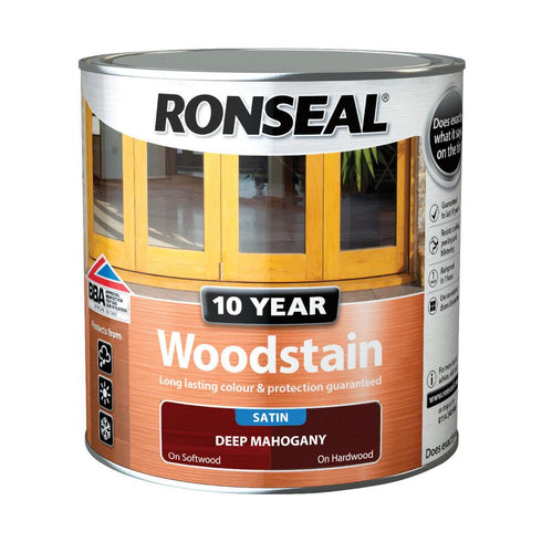 10 YEAR WOODSTAIN 2.5L DEEP MAHOGANY