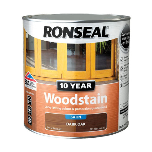 10 YEAR WOODSTAIN 2.5L DARK OAK