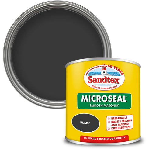 SANDTEX M/SEAL SMTH MASONRY BLACK 150ML (S)