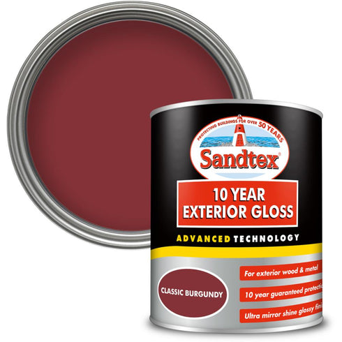 SANDTEX HIGH PERF EXT GLOSS CLASS BURG 750ML