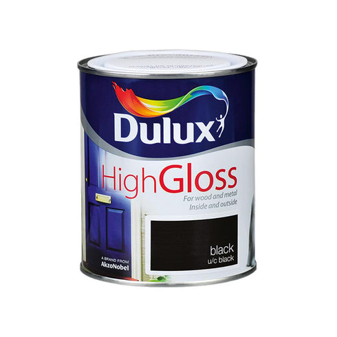 DULUX HIGH GLOSS BLACK 750ML