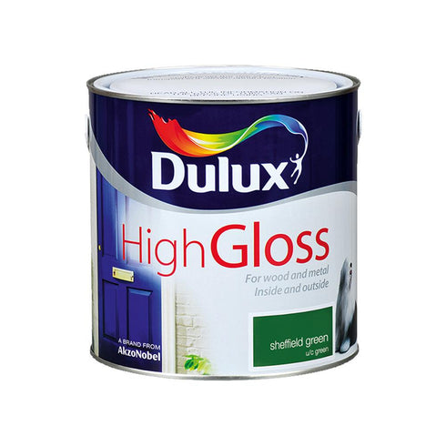 DULUX HIGH GLOSS SHEFFIELD GREEN 2.5L