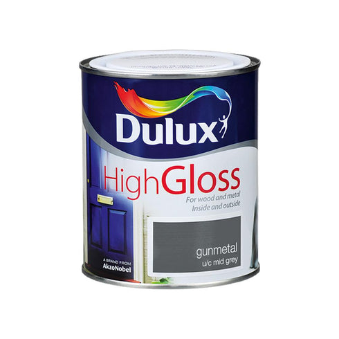 DU HIGH GLOSS GUNMETAL 750ML