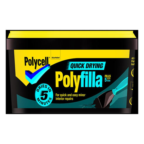 PU QUICK DRYING POLYFILLA TUB 500GM ~