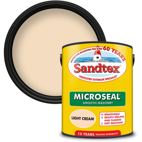 SANDTEX M/SEAL SMTH MASONRY LT CREAM 5L (S)