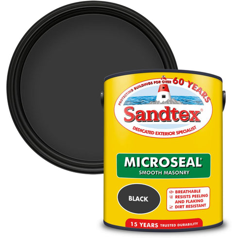 SANDTEX M/SEAL SMTH MASONRY BLACK 5L (S)