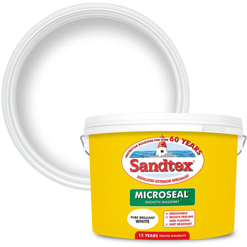 SANDTEX M/SEAL SMTH MASONRY BRIL WHITE 10L (S) ~
