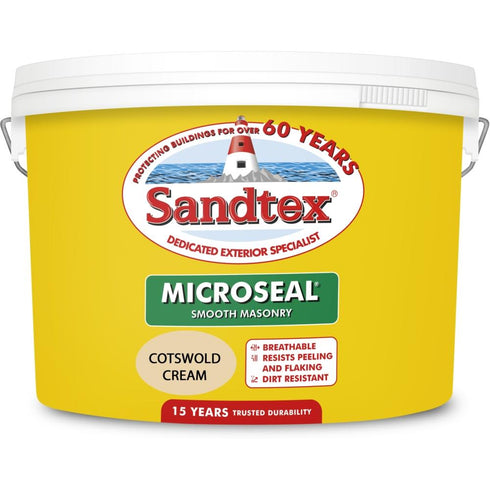 SANDTEX M/SEAL SMTH MASONRY COTSWOLD CREAM 10L (S)