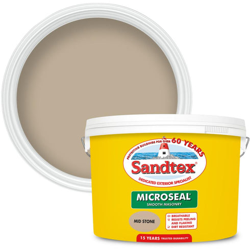 SANDTEX M/SEAL SMTH MASONRY MID STONE 10L (S)