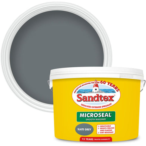 SANDTEX M/SEAL SMTH MASONRY SLATE GREY 10L (S)