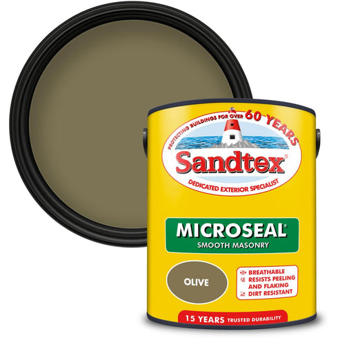 SANDTEX M/SEAL SMTH MASONRY OLIVE 5L (S)
