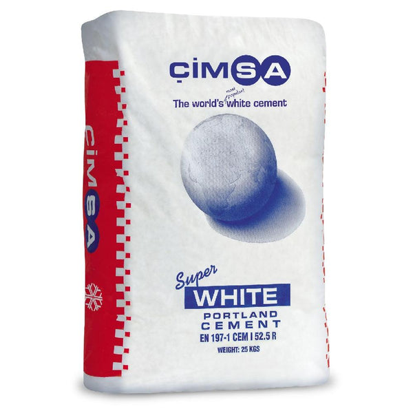 25Kg **Cimsa/ White Cement ~