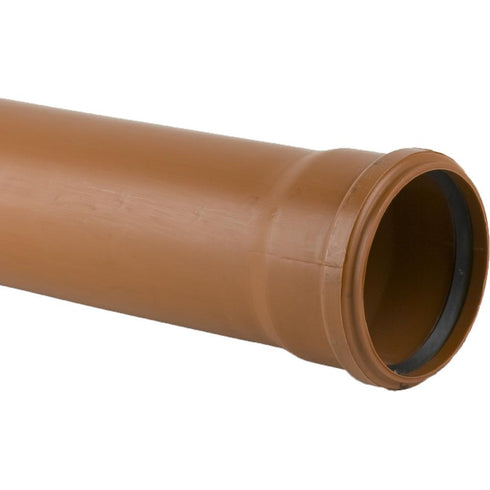 4" SN 8 BROWN SEWER PIPE 6MT