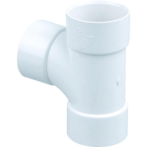 D/S 90° TEE WHITE 50MM