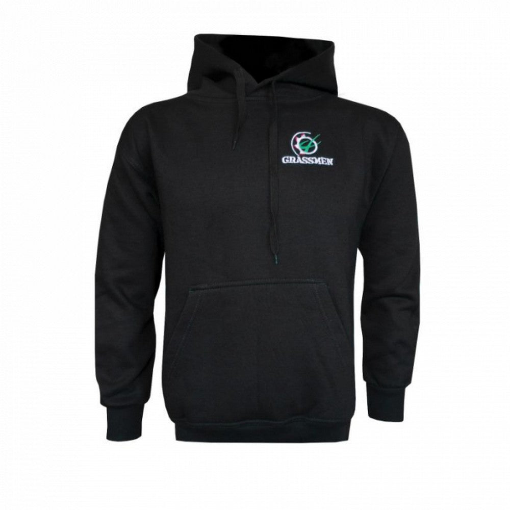 GRASSMEN BLACK HOODIE – Inishowen Co-Op